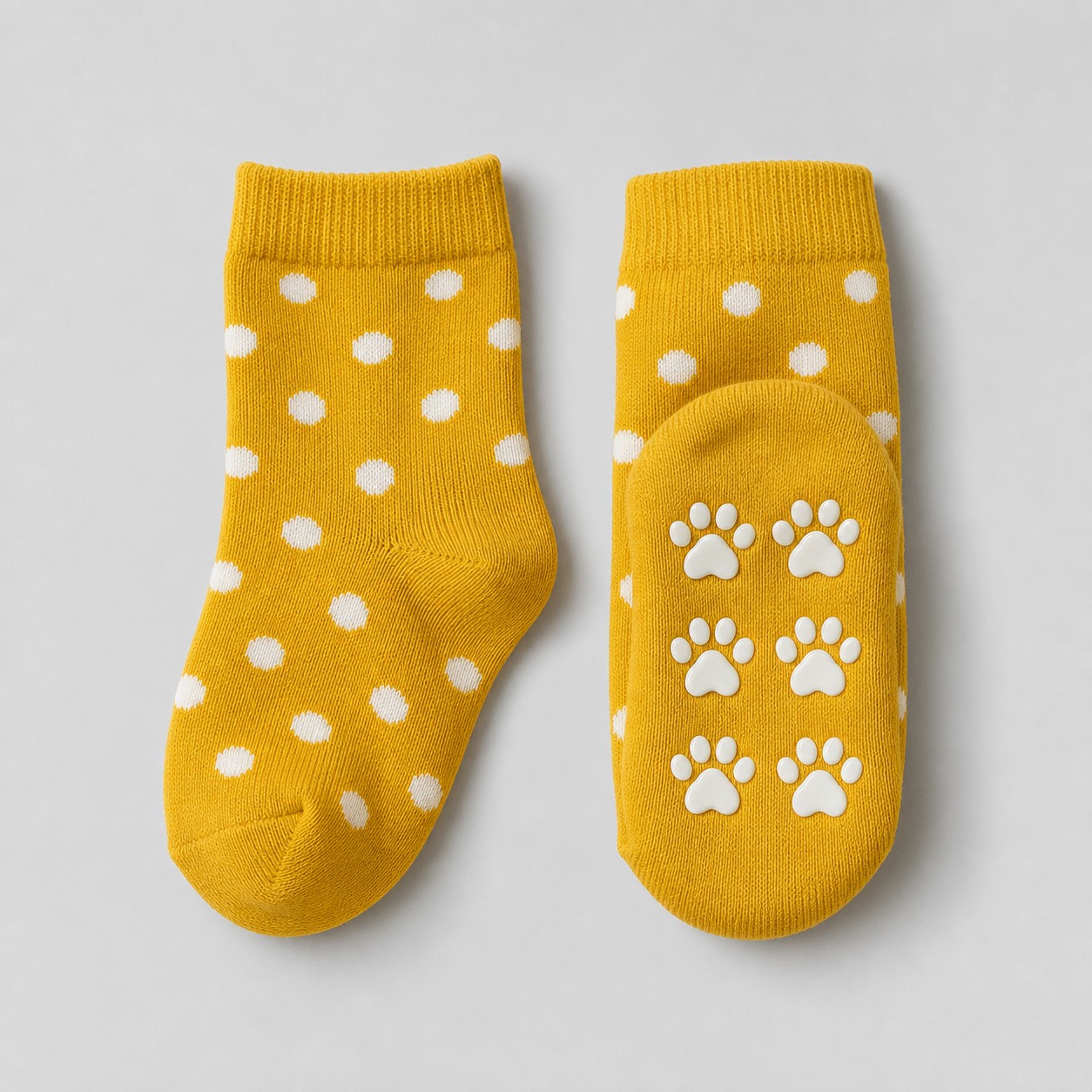 Kids and baby socks with ABS soles