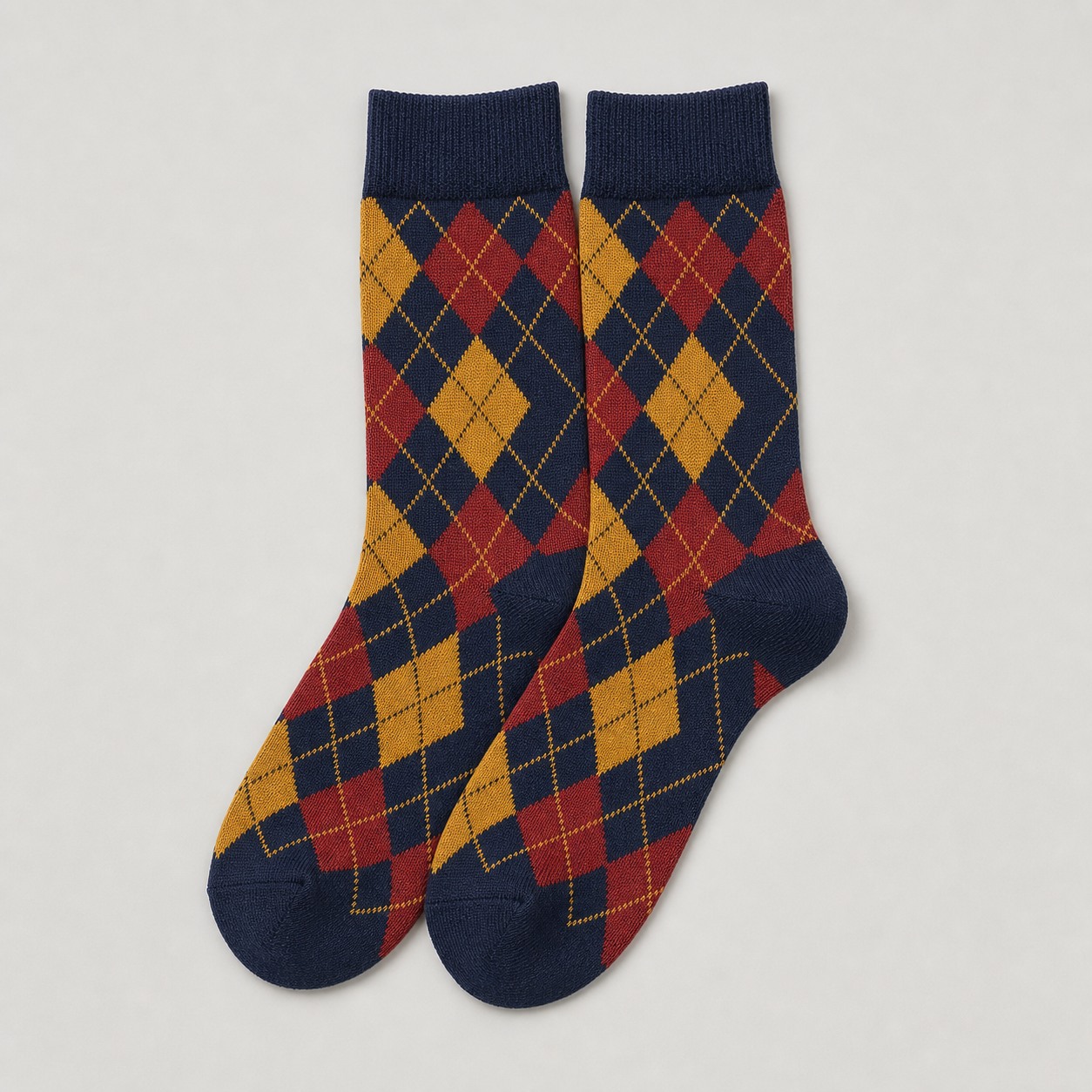 Patterned jacquard fashion socks